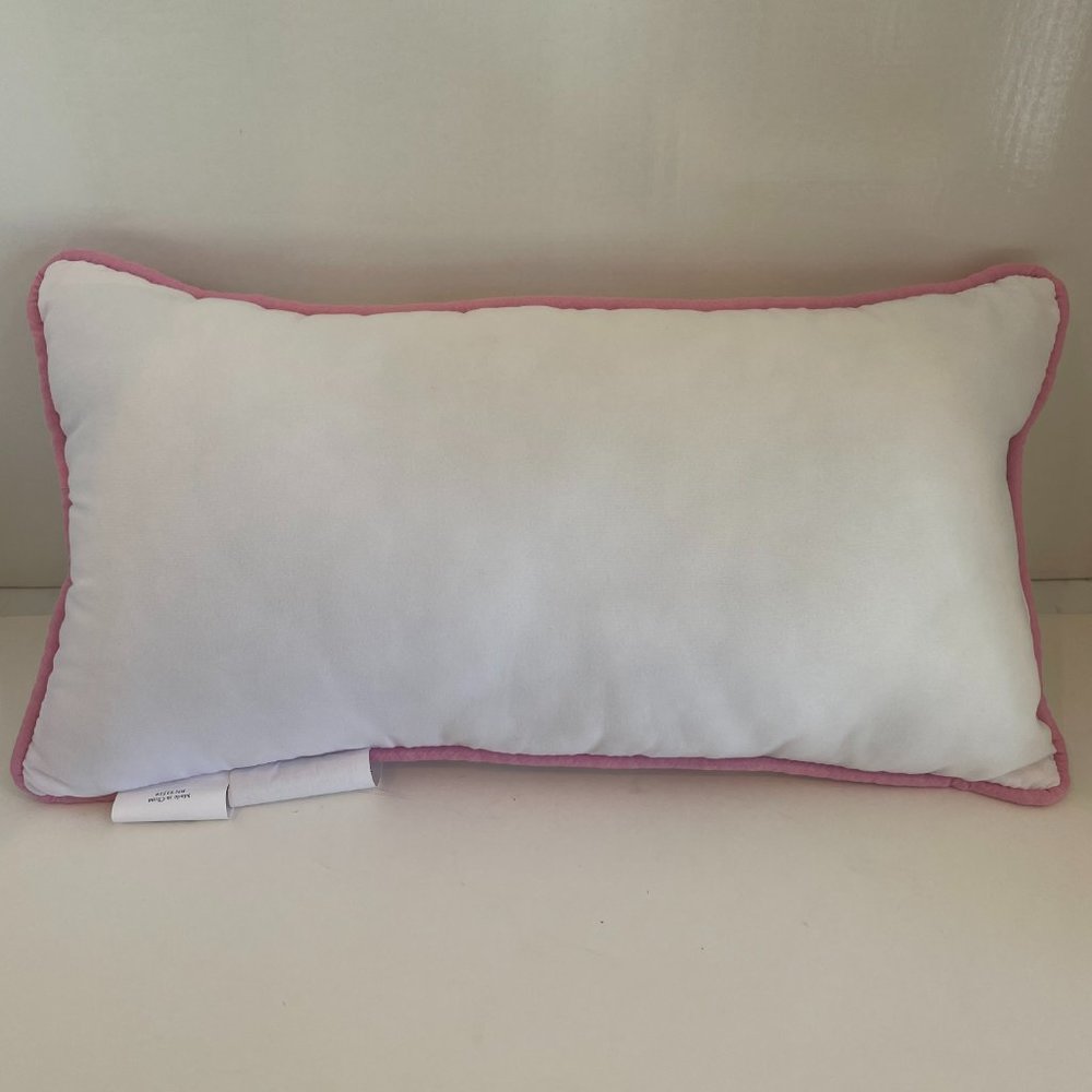 Decorative Lumbar Throw Pillow with Colorful Polka Dots & Piped Edges 18” x 10" - Picture 2 of 9